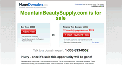 Desktop Screenshot of mountainbeautysupply.com